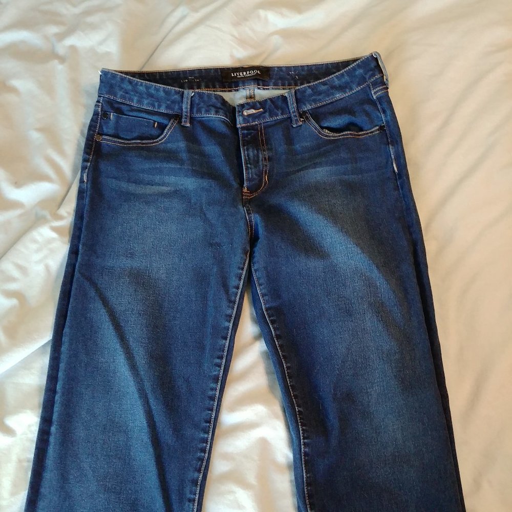 Liverpool Collen 4-Way Stretch Straight Leg Jean, size 12